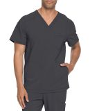 Dickies Medical  DK750   - Men's V-Neck Top Pewter