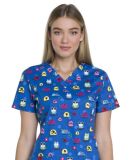 Dickies Medical  DK704   - V-Neck Top Cool Bugs