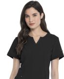 Dickies Medical DK785 -Shaped V-Neck Top Black