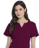 Dickies Medical DK785 -Shaped V-Neck Top Wine