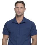 Dickies Medical DK820 -Men's Button Front Collar S Navy