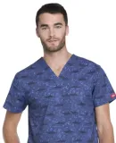 Dickies Medical DK725 -  Men's Great Outdoors V-Ne Shark Week