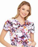 Dickies Medical DK702 - Prints V-Neck Top Tropical Sunset