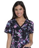 Dickies Medical DK714 - Dickies Prints Mock Wrap T Meadow Muse