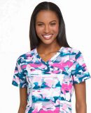 Dickies Medical DK608 - Mock Wrap Top Crazy For Camo
