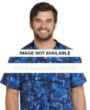 Dickies Medical DK611 -  Men's V-Neck Top Stone Cold Camo Pewter