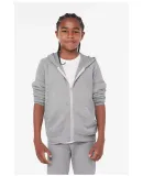 Bella + Canvas 3739Y Youth Sponge Fleece Full-Zip  ATHLETIC HEATHER