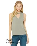 Bella + Canvas 8808 Fast Fashion Women's Flowy Cut in Heather stone