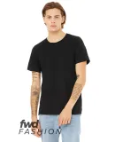 Bella + Canvas 3011 Fast Fashion Split Hem Tee in Black