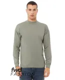 Bella + Canvas 3520 Fast Fashion Unisex Mock Neck  in Heather stone