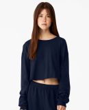 Bella + Canvas 6501 Fast Fashion Women's Cropped L in Navy