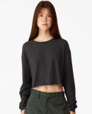 Bella + Canvas 6501 Fast Fashion Women's Cropped L in Dark gry heather