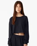 Bella + Canvas 6501 Fast Fashion Women's Cropped L in Black