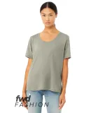 Bella + Canvas 8818 Fast Fashion Women's Flowy Poc in Heather stone