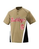 Augusta Sportswear 1526 Youth RBI Performance Jers in Vegas gold/ black/ white