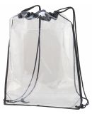 Augusta Sportswear 2200 Clear Cinch Bag CLEAR/ BLACK