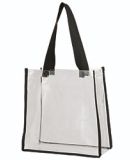 Augusta Sportswear 2201 Clear Tote CLEAR/ BLACK