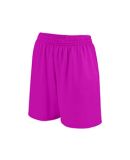 Augusta Sportswear 963 Girls Shockwave Shorts in Power pink/ white