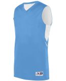 Augusta Sportswear 1166 Alley-Oop Reversible Jerse in Columbia blue/ white