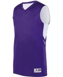 Augusta Sportswear 1167 Youth Alley-Oop Reversible in Purple/ white