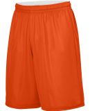 Augusta Sportswear 1406 Reversible Wicking Shorts in Orange/ white