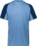 Augusta Sportswear 1517 Cutter Jersey in Columbia blue/ navy