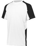 Augusta Sportswear 1518 Youth Cutter Jersey in White/ black