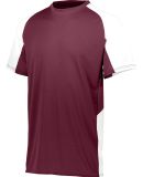 Augusta Sportswear 1518 Youth Cutter Jersey in Maroon/ white