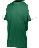 Augusta Sportswear 1518 Youth Cutter Jersey in Dark green/ white