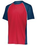 Augusta Sportswear 1561 Youth Limit Jersey in Navy/ red/ white
