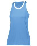 Augusta Sportswear 1678 Women's Crosse Jersey in Columbia blue/ white