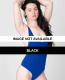 American Apparel RSA8336 Jersey Thong Bodysuit Black