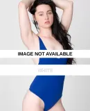 American Apparel RSA8336 Jersey Thong Bodysuit White