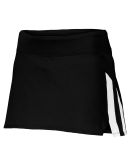 Augusta Sportswear 2440 Women's Full Force Skort in Black/ white