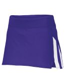 Augusta Sportswear 2440 Women's Full Force Skort in Purple/ white