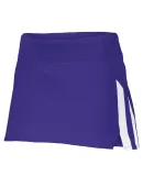 Augusta Sportswear 2441 Girls Full Force Skort PURPLE/ WHITE