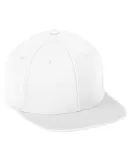 Augusta Sportswear 6314 FlexFit Flat Bill Cap WHITE