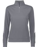 Augusta Sportswear 4388 Women's Medalist 2.0 Pullo in Graphite/ white