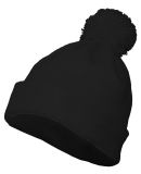 Augusta Sportswear 6816 Pom Beanie in Black