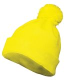 Augusta Sportswear 6816 Pom Beanie in Power yellow