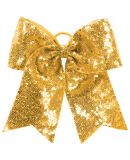 Augusta Sportswear 6702 Sequin Cheer Hair Bow in Gold