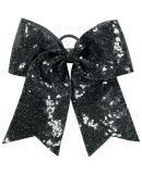 Augusta Sportswear 6702 Sequin Cheer Hair Bow in Black