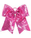 Augusta Sportswear 6702 Sequin Cheer Hair Bow in Power pink