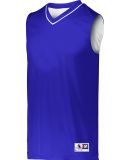 Augusta Sportswear 152 Reversible Two Color Jersey in Purple/ white