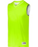 Augusta Sportswear 152 Reversible Two Color Jersey in Lime/ white