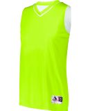 Augusta Sportswear 154 Women's Reversible Two Colo in Lime/ white