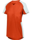 Augusta Sportswear 1523 Girls' Cutter Jersey in Orange/ white