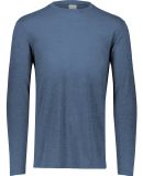 Augusta Sportswear 3075 Triblend Long Sleeve Crewn in Storm heather