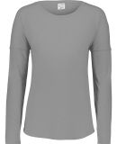 Augusta Sportswear 3077 Women's Lux Triblend Long  in Grey heather