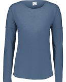 Augusta Sportswear 3077 Women's Lux Triblend Long  in Storm heather